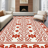 Aztec Tapestry Abstract Sunset Prairie Celebration(Red)