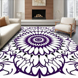 Elegant Swirl Artistic Accent Contemporary Decorative Motif (Purple)