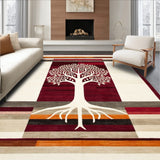 Desert Oasis Featuring Tree of Life Motifs and Modern Southwest(Red)