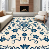 Timeless Artisan Crafted Symmetrical Floral Arabesque(Beige)