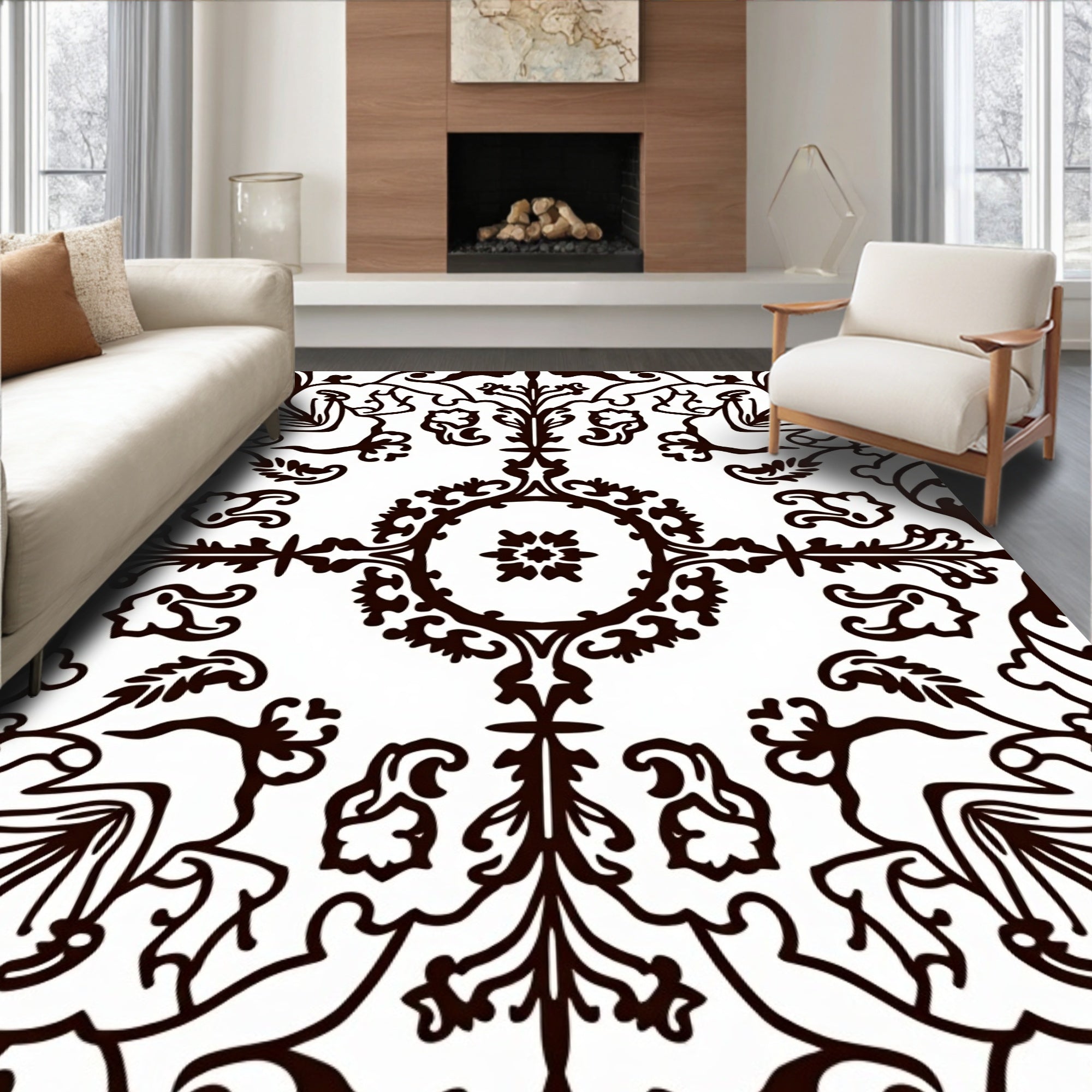 Heritage Tapestry Elegant Artisan Crafted (Brown) - ODIKA