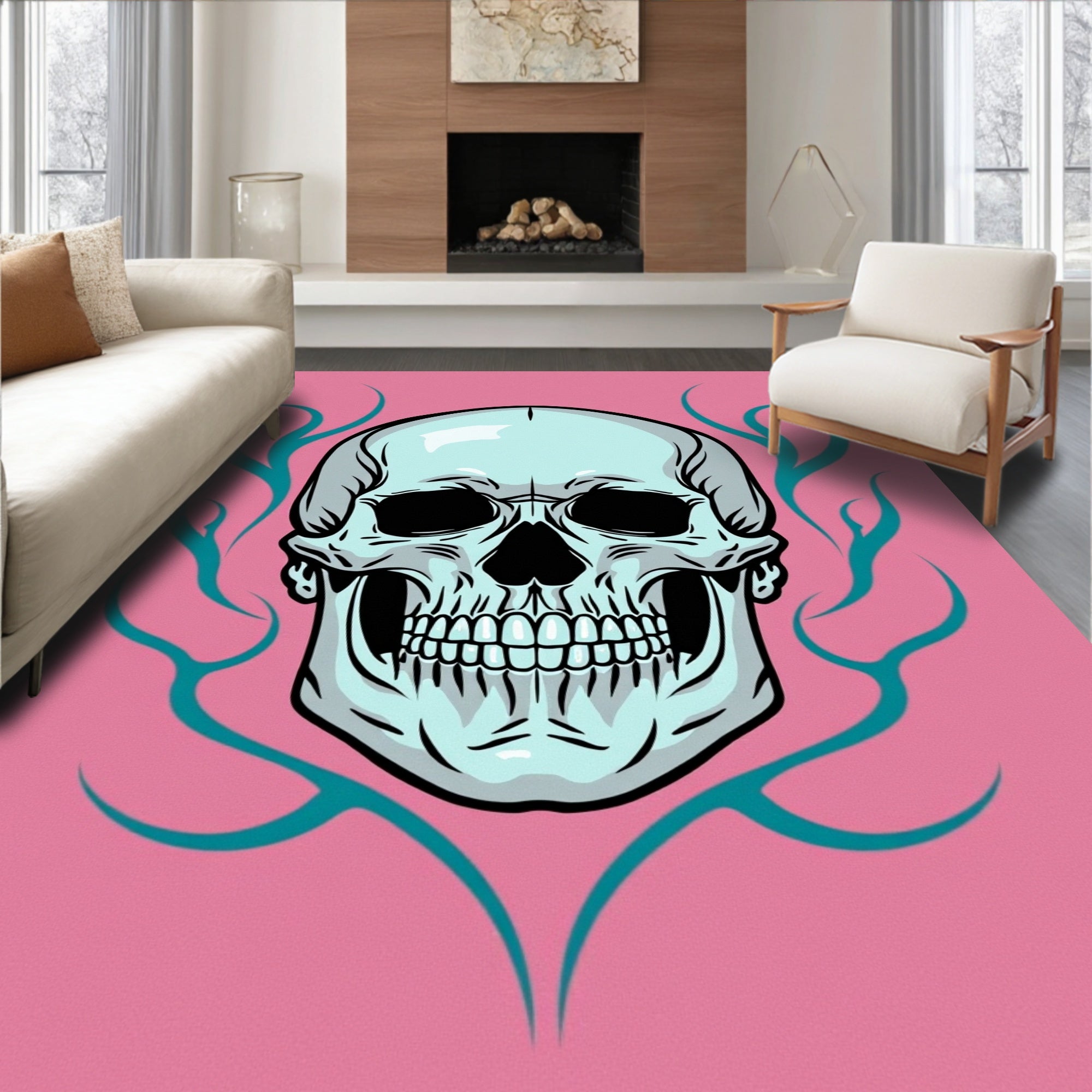 Spectral Cranium Enigma Mysterious Spooky Ethereal Nightmare (Pink) - ODIKA