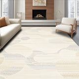 Elegant Patterned Area Ivory & Beige(Beige)