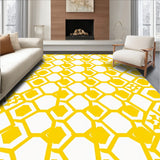 Hexagonal Honeycomb Network Modern Decorative(Yellow)