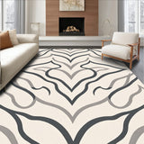 Elegant Chevron Zigzag Wavy Decorative Functional(Beige)