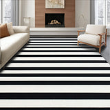 Chic Black and White Striped Design for Modern Aesthetics(Black)