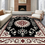 Ornamental Medallion Tapestry with Traditional Artistry(Black)