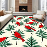 Cardinal Pine Branch Holiday Bathroom(Red)