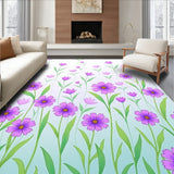 Enchanted Floral Meadow Dreamy Whimsical Wonderland Fantasy(Purple)