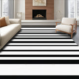 Bold Monochrome Striped for Versatile Accents(Black)