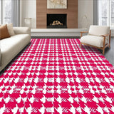 Traditional Plaid Floor Checkerboard Holiday(Pink)
