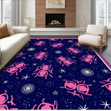 Celestial Beetle Constellation Map with Starry Night (Pink)