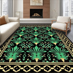Opulent Lattice with Interlocking Fan Motifs (Black) - ODIKA