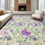 Oval Floral Entry Miniature Tiny Accent(Beige)