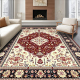 Boho Red Beige Area(Beige)