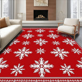Nordic Frosty Elegant Seasonal Celebration Adornment(Red)