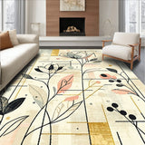 Contemporary Floral Area(Beige)