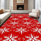 Festive Snowflake Holiday Decorative Accent(Red)