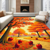 Autumn Harvest Symphony Decorative Half Moon(Orange)