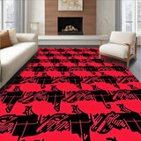 Classic Nordic Buffalo Check Interlocking Festive Style(Red)