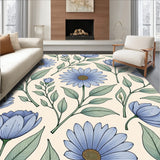 Botanical Tapestry Design with Garden Charm(Beige)