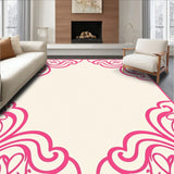 Luxurious Wavy Lattice Shag Textured Elegant Trellis (Pink)