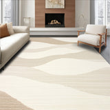 Elegant Beige Area Textured for Home Decor(Beige)