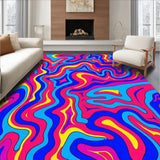 Cascade Rippled Mosaic with Whimsical Flowing (Pink)