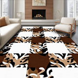 Autumn Harvest Plaid Patchwork with Rustic Interlocking Check Design(Black)