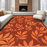 Vintage Inspired Pumpkin Patch with Abstract Leaf Accents(Brown)