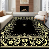 Enchanted Floral Vine Symmetrical Decorative Artistic Masterwork(Black)