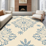 Holiday Snowflake Festive Floor with Winter Magic(Beige)
