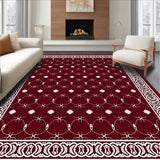 Heritage Quatrefoil Mosaic with Scrollwork Trim(Red)