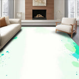 Abstract Watercolor Splash Design with Artistic Paint Brush Strokes(Green)