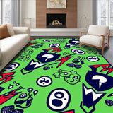 Adventure Crest Interlocking Motif with Bold Lightning and Symbols (Green)