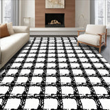 Farmhouse Gingham Decorative(Black)
