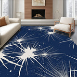 Abstract Brushstroke Artistic Decorative Accent(Blue)