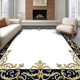 Damask Scroll Work with Ornamental Flourish (Blue) - ODIKA