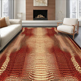 Bold Tiled Design in Warm Hues(Red)