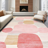 Chic Dalmatian Inspired Gentle Pink Geometric Spot(Pink)