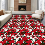 Playful Christmas Reindeer Forest Interlocking Design(Red)