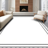 Abstract Tiled Interlocking Grid with Decorative Frame(White)