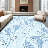 Dreamy Cloud Swirl Plush Shag(Blue)