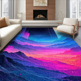 Dynamic Fluid Shape Motif(Blue)