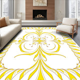 Abstract Interlocking Wave Motif with Art Nouveau Flair (Yellow)