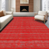 Ultra Soft Area Rug, Non Slip, Stain Resistant, Washable Area Rugs for Living Room, Bedroom, Vintage Red Non-Slip Dining Rug(Red)