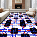 Retro Checkerboard Highland Tartan Cottage Accessory (Black)