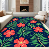 Tropical Jungle Bloom with Exotic Foliage (Blue)