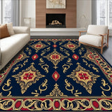 Stoffer Heritage Elegant Damask Nouveau Embellished(Blue)