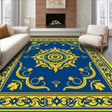 Elegant Medallion With Intricate Swirl Motifs (Blue)